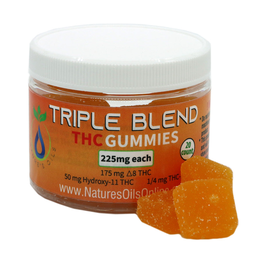 Triple Blend 225mg THC gummies