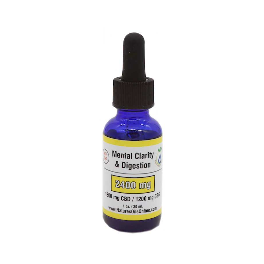 Mental Clarity & Digestion 2400mg  CBD/CBG Tincture