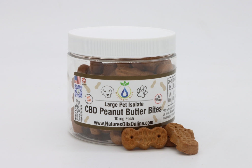 Large Pet CBD Peanut Butter Bites - 50 count