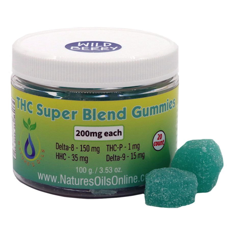 THC Super Blend Gummies 200mg each - 20count