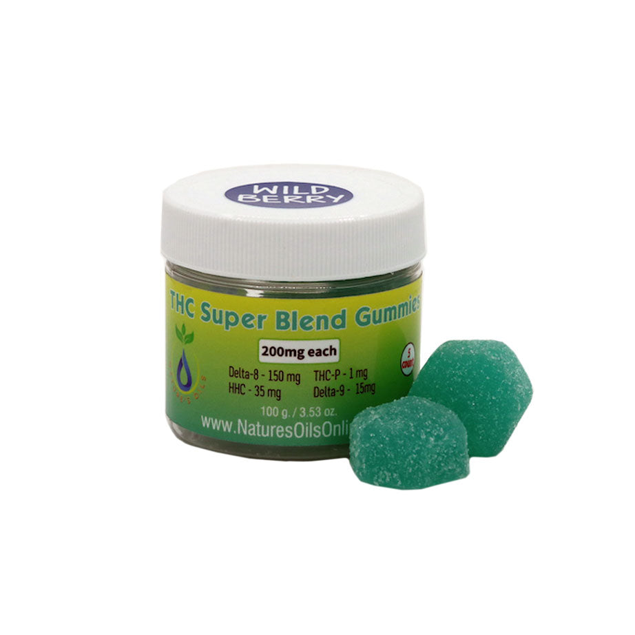 THC Super Blend Gummies 200mg each - 5count