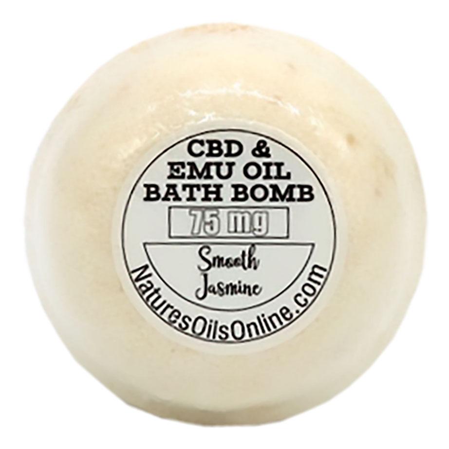 CBD & EMU Oil Bath Bomb 75mg Smooth Jasmine